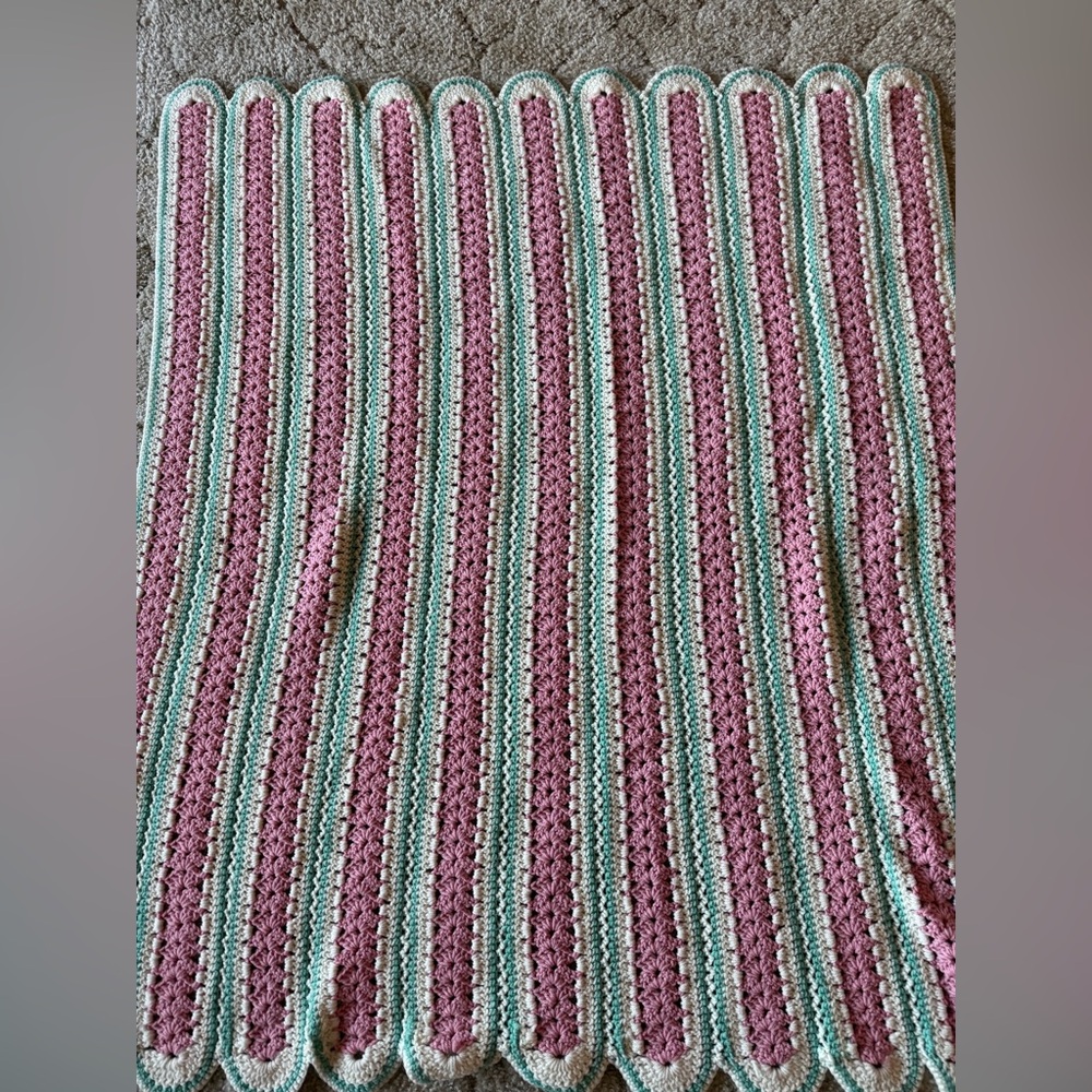 Handmade Crochet Afghan / Throw Blanket
